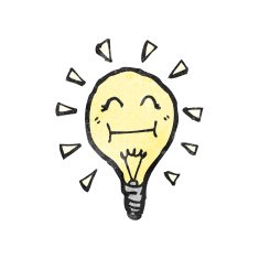 Light Bulb Cartoon Character N3