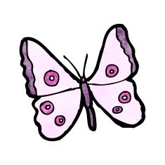 Cartoon Butterfly N85