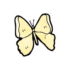 Cartoon Butterfly N86