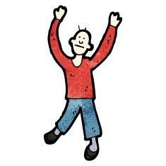 cartoon dancing man N61