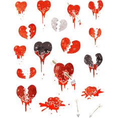 hearts cartoon collection