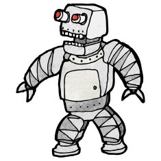 Cartoon Robot N328