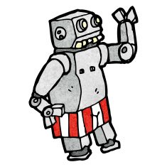 Cartoon Robot N329