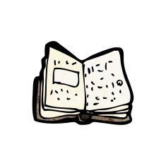 Cartoon Open Book N12