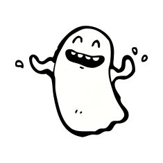 dancing ghost cartoon N4