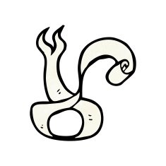 decorative scroll cartoon N8