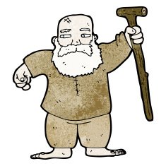 cartoon biblical style father man N2