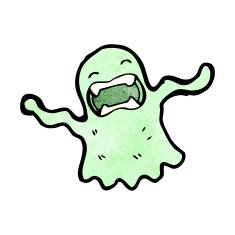 gross slimy ghost cartoon N6