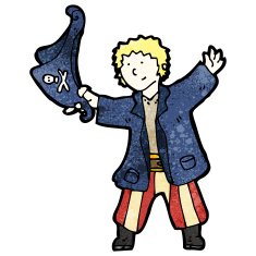 Cartoon Pirate Boy N10
