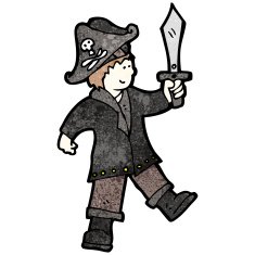 Cartoon Pirate Boy N13