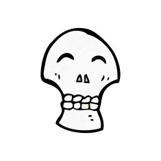 skull symbol cartoon N5
