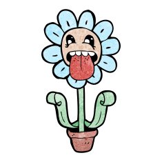 flower cartoon character N28