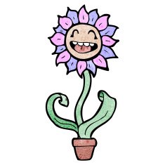 flower cartoon character N29