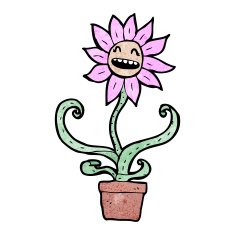 flower cartoon character N30