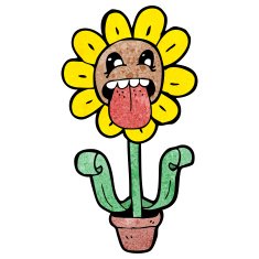 sunflower cartoon character N7