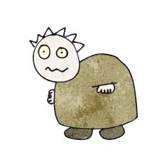 child's drawing of a zombie N2