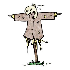 cartoon scary scarecrow N3