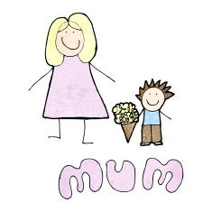 mother's day card cartoon N3