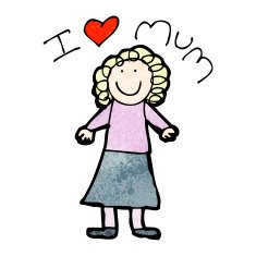 mother's day card cartoon N4