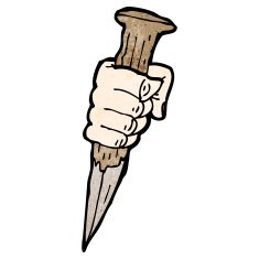 cartoon vampire stake N5