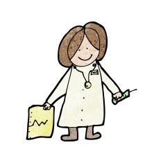 child's drawing of a friendly doctor N4