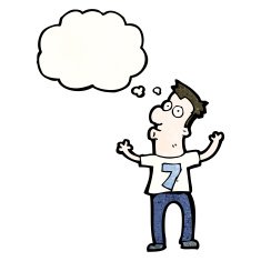 cartoon man in shirt with number seven N4
