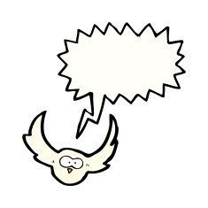 cartoon hooting owl N3