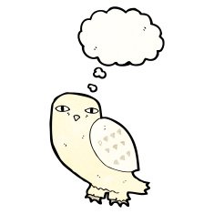 owl with thought bubble N2