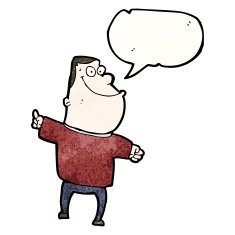 carton man explaining his idea N4