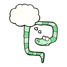 funny cartoon snake N79