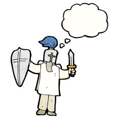 Cartoon Knight N17