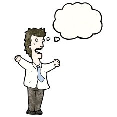 cartoon businessman worrying N2