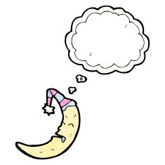 cartoon moon sleeping N2