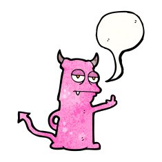 cartoon rude little devil N3