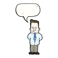 friendly office guy cartoon N3