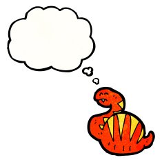 cartoon fat snake N15
