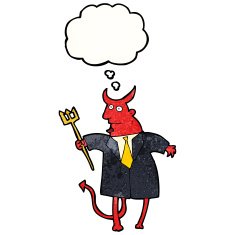 cartoon devil in suit N4