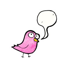 funny cartoon bird N200