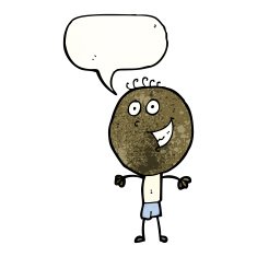 cartoon happy man N543