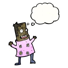 cartoon stressed woman N10