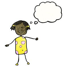 child's drawing of a girl N7