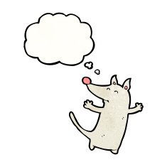 cartoon little dog N105