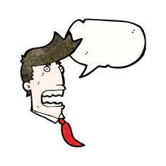 cartoon shouting man N38