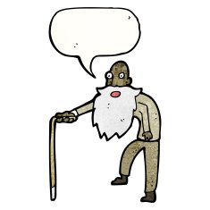 cartoon elderly man N6