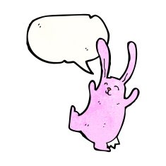 cartoon funny dancing rabbit N2