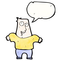 cartoon man with no worries N14