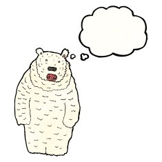 polar bear cartoon N4