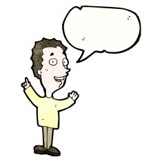 cartoon man explaining idea N6