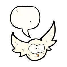 Cartoon Owl N168