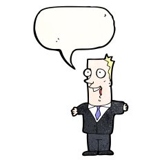 excited businessman cartoon N2